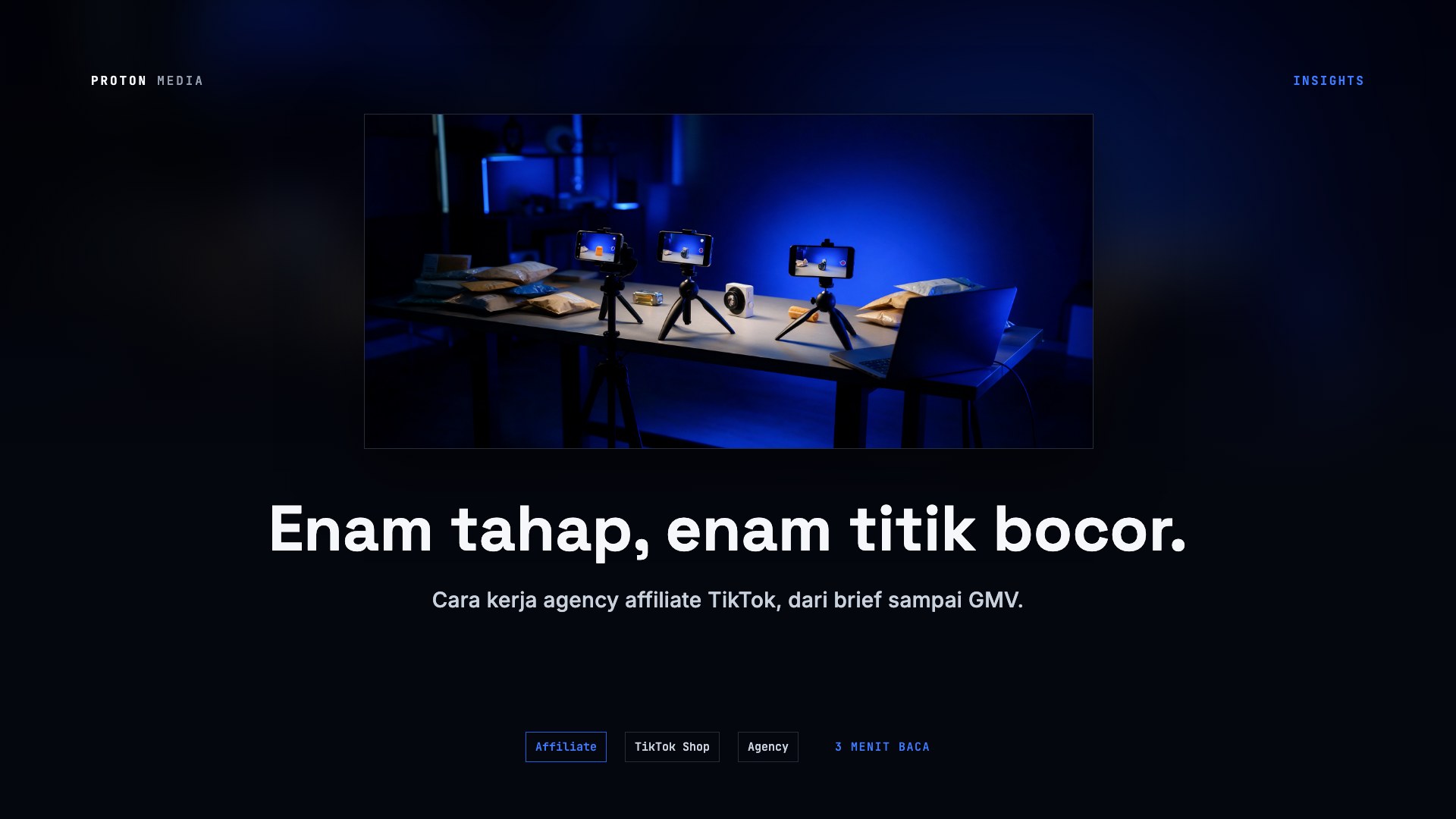 Cara Kerja Agency Affiliate TikTok: Dari Brief Sampai GMV