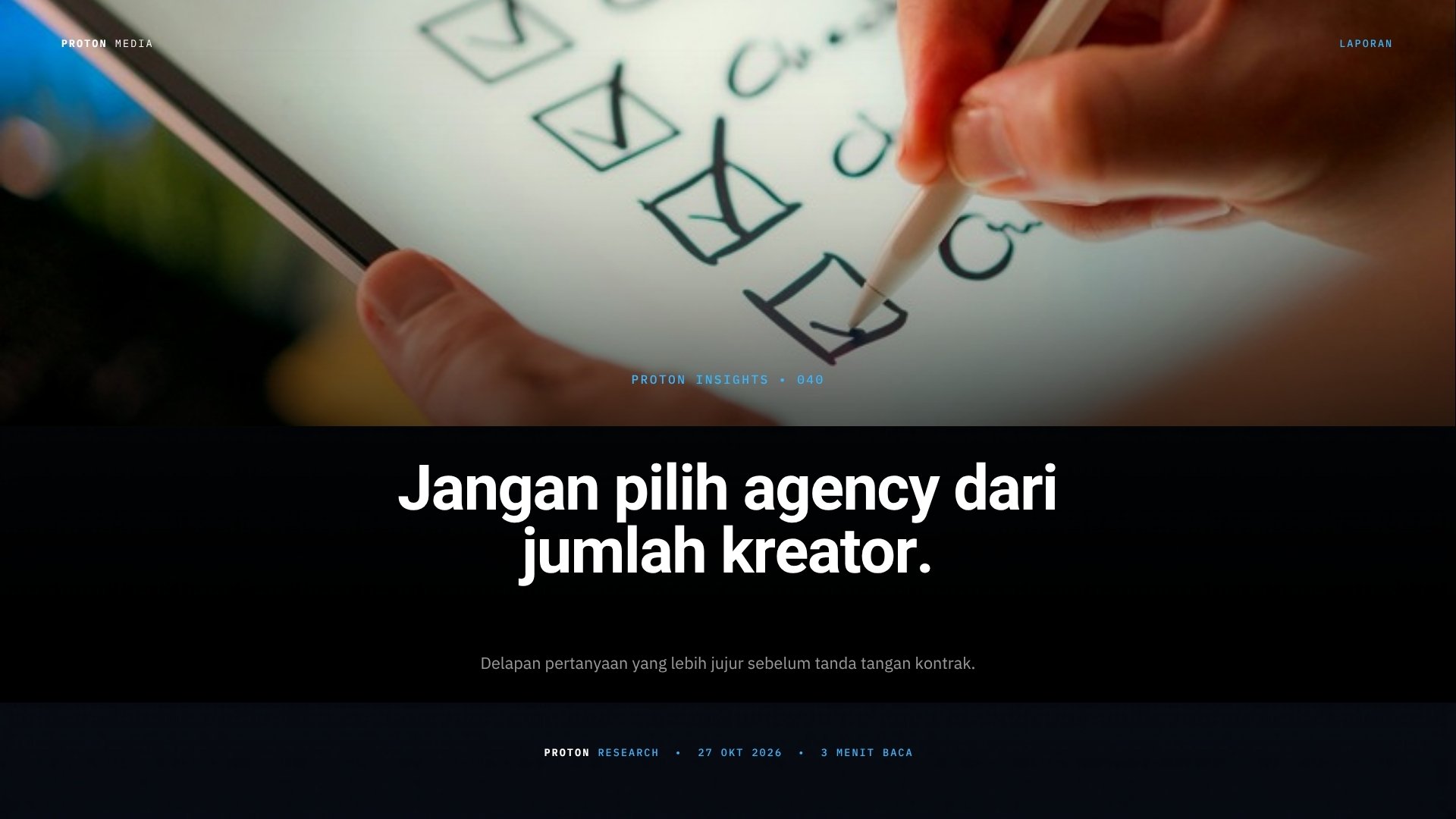 Cara Memilih Agency Affiliate TikTok di Jakarta: 8 Pertanyaan Sebelum Tanda Tangan