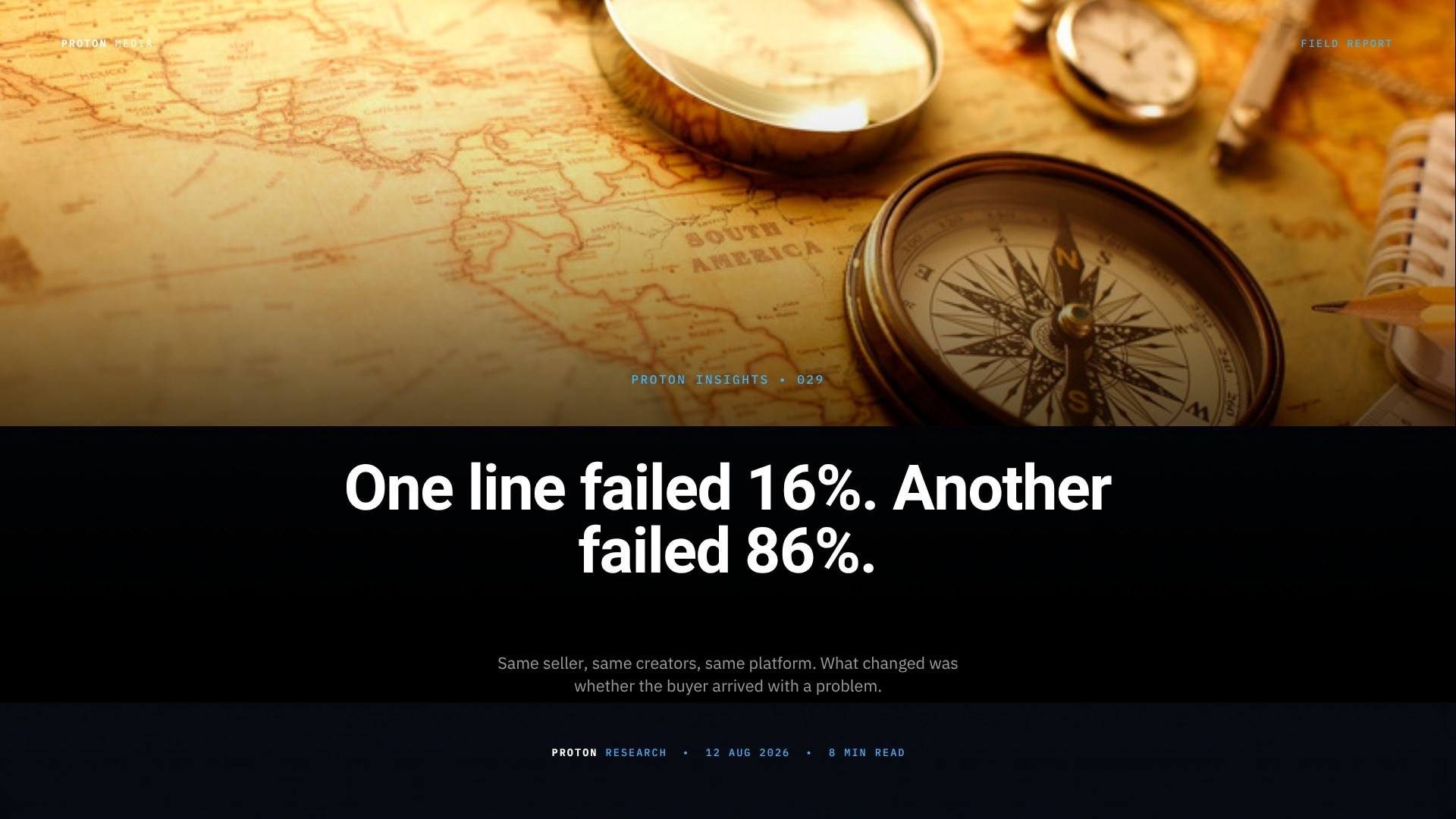 One Product Line Failed 16% of the Time. Another Failed 86%.