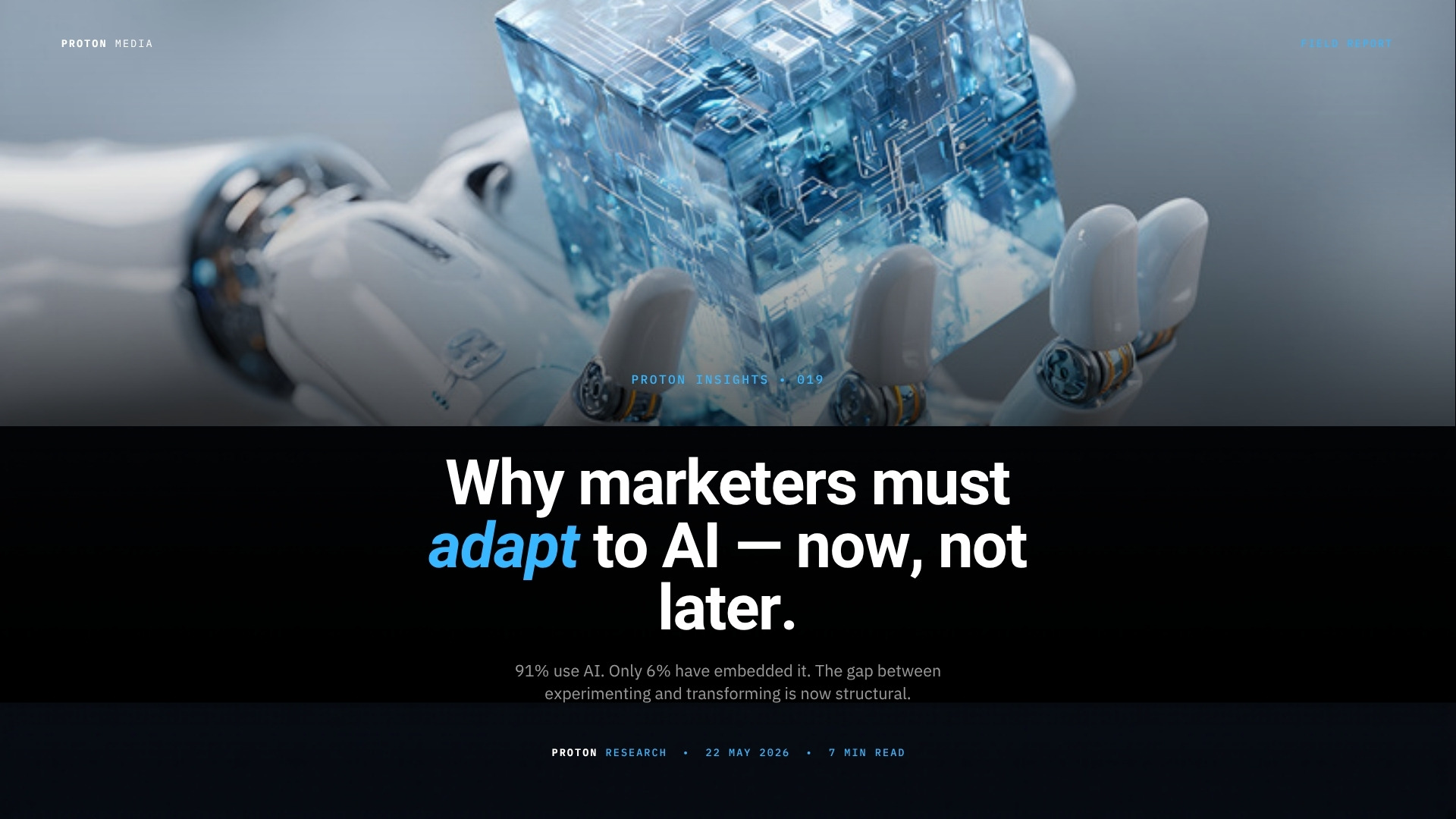 Why Marketers Need to Adapt to AI — Now, Not Later